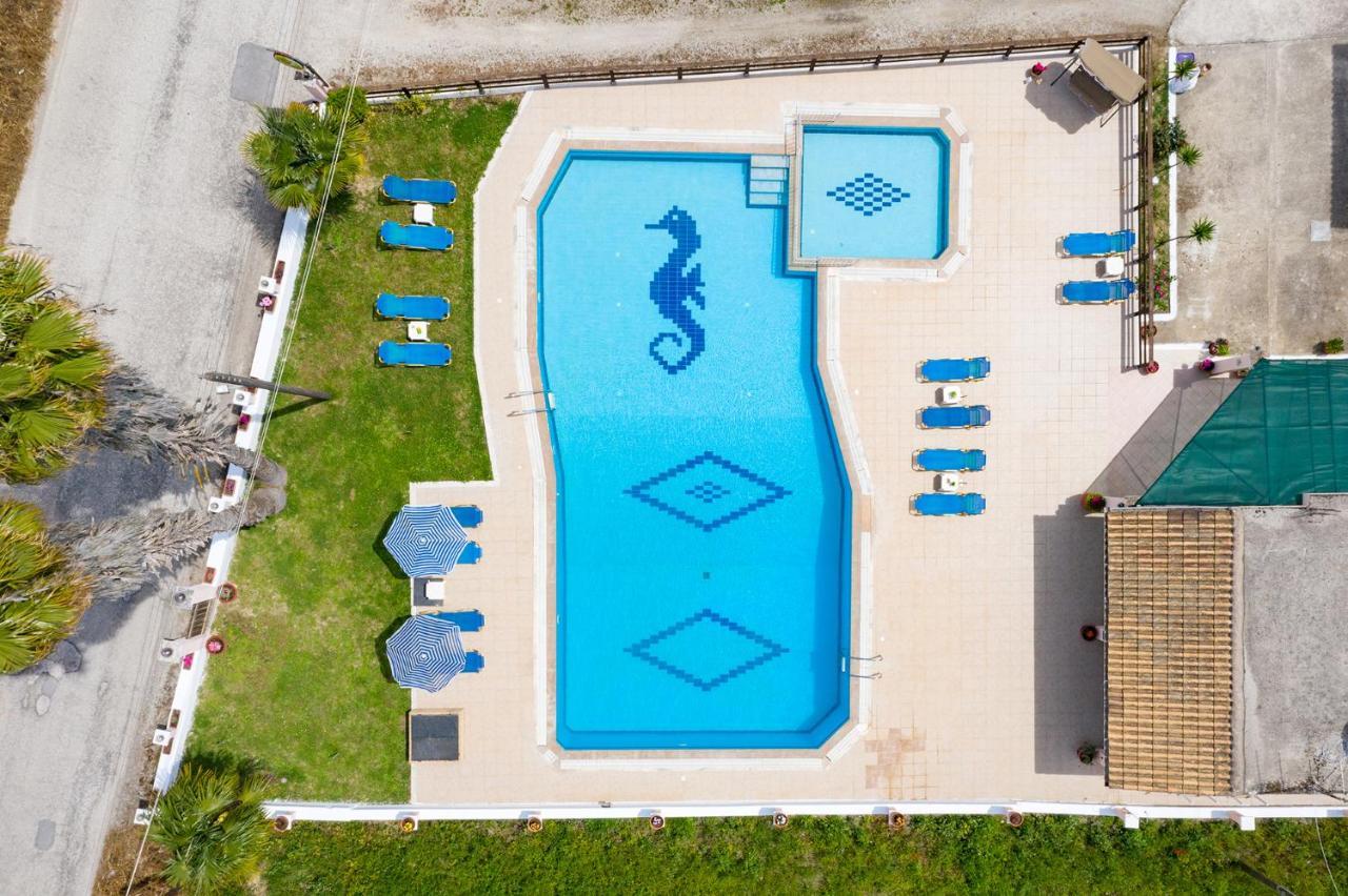 Nikos Pool Apartments - Ground Floor シダリオン エクステリア 写真